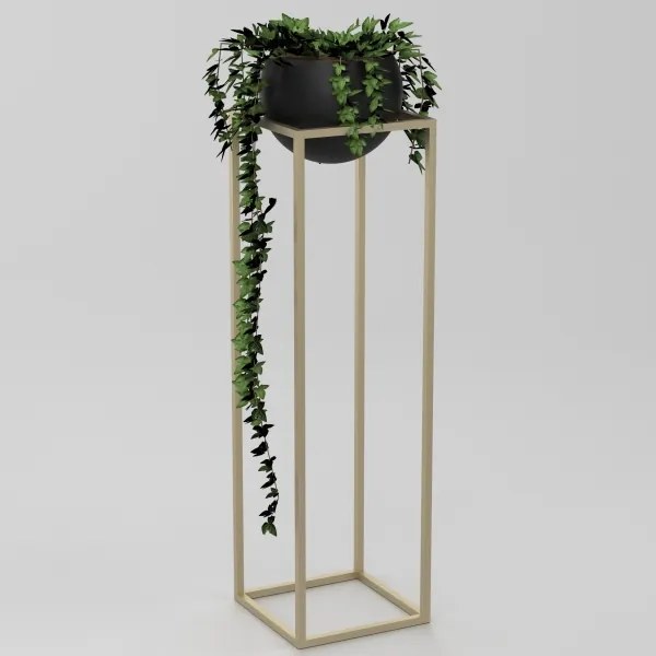 Kovový kvetináč 111,3x29 cm zlatá