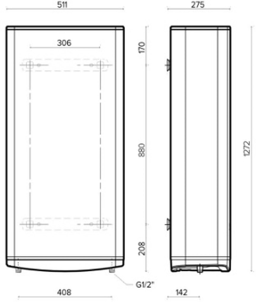 ARISTON VELIS DUNE WIFI 100 EU Elektrický zásobníkový ohrievač vody, 80l 4018002