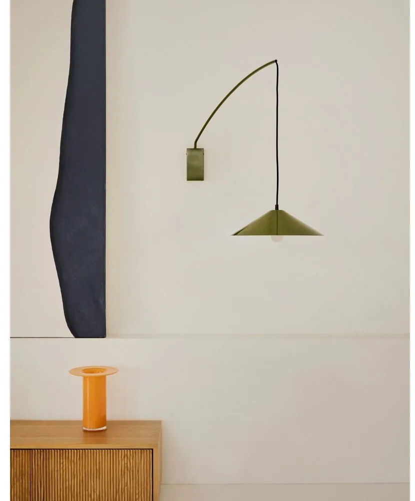 Zelené nástenné svietidlo ø 35 cm Kally – Kave Home