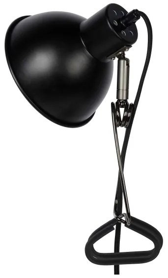 Lucide 45987/01/30 - Lampa s klipom MOYS 1xE27/40W/230V čierna