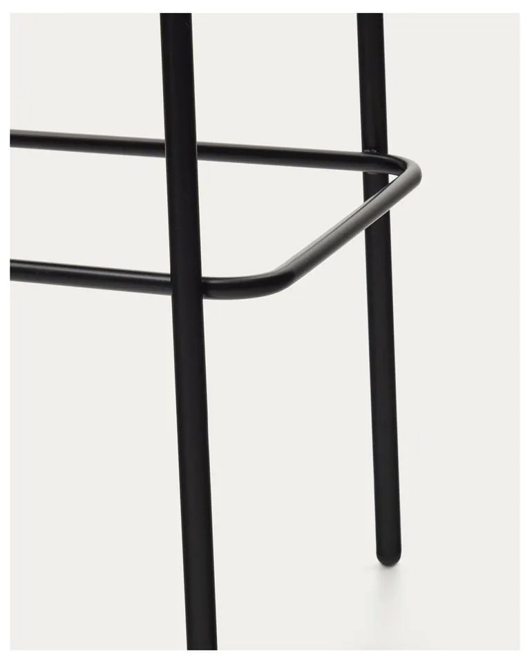 Čierno-sivá barová stolička (výška sedadla 65 cm) Eamy – Kave Home
