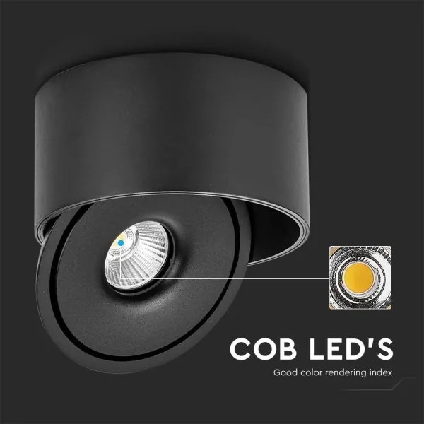 LED Bodové svietidlo LED/20W/230V 3000/4000/6400K čierna