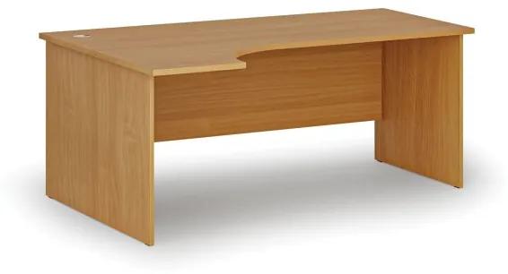Kancelársky rohový pracovný stôl PRIMO WOOD, 1800 x 1200 mm, ľavý, buk