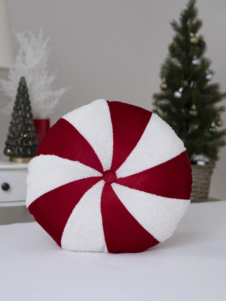 Vianočný vankúš ⌀ 35 cm - Vianočné pečivo 3