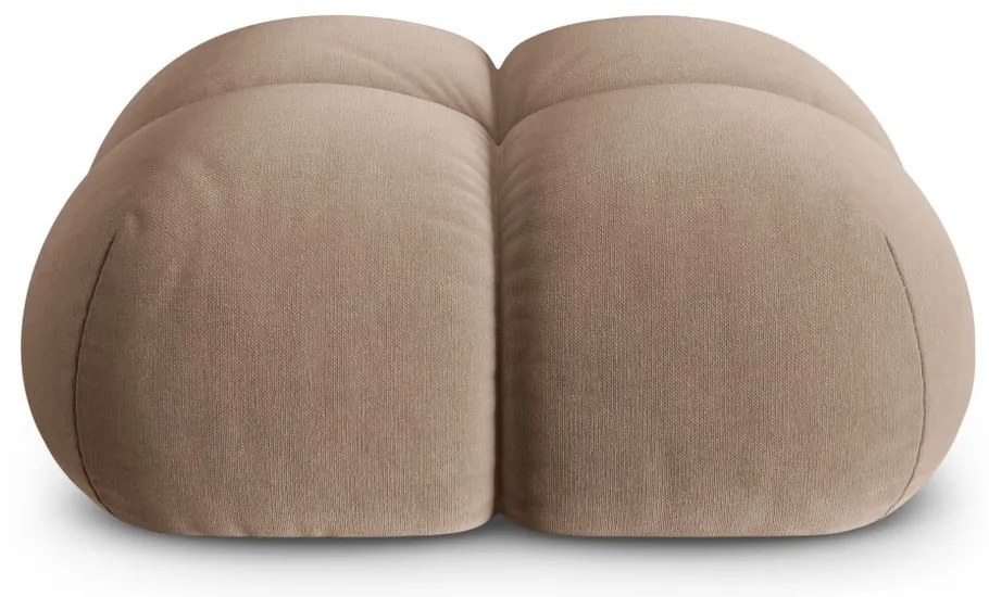 Hnedá zamatová podnožka Loretto – Cosmopolitan Design