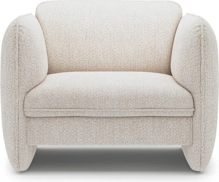 Krémové ženilkové kreslo Georgia – Micadoni