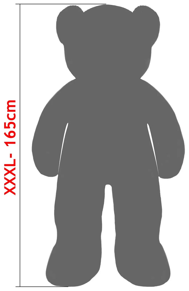 InternetovaZahrada Plyšový medveď XXXL 165 cm - hnedý