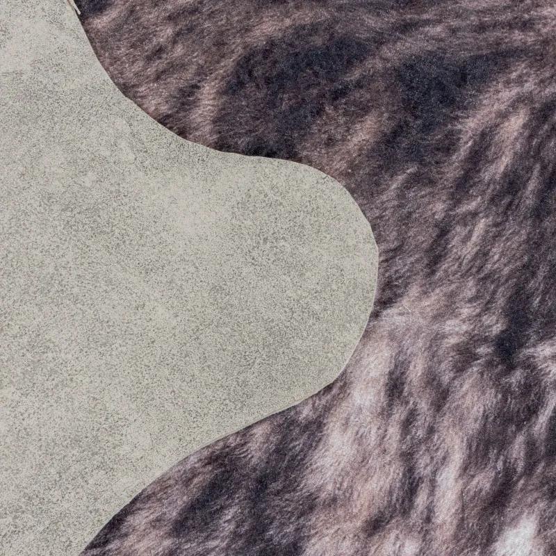 Ayyildiz koberce Kusový koberec Etosha 4113 brown (tvar kožušiny) - 150x200 tvar kožešiny cm