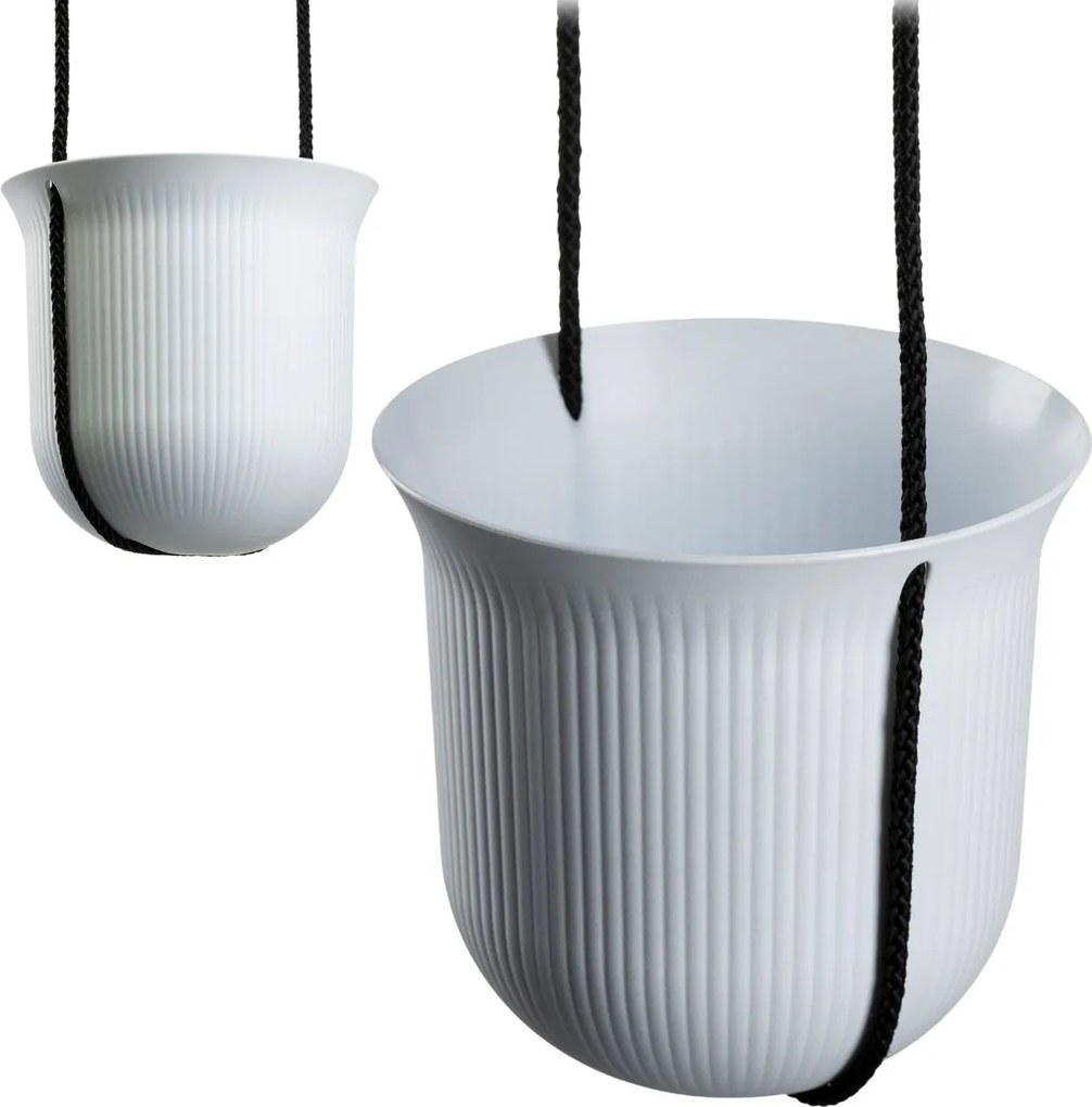 Závesný kvetináč AERA HANG 17,9 cm biely