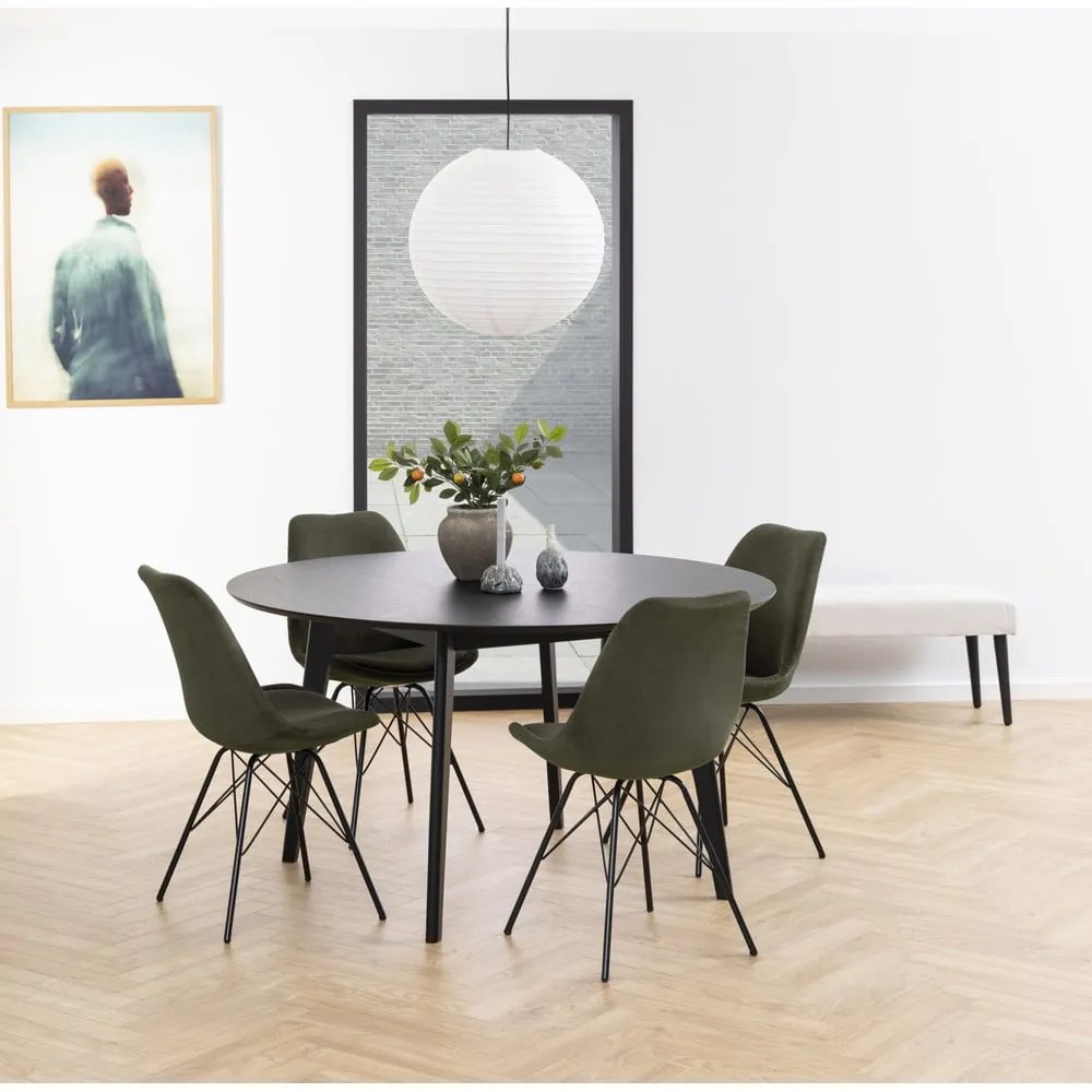 Tmavozelená jedálenská stolička Eris - Actona