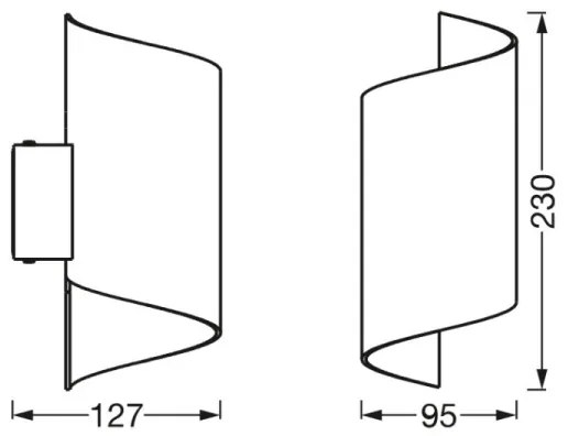 Ledvance - LED Stmievateľné nástenné svietidlo SMART+ TWIST LED/12W/230V Wi-Fi