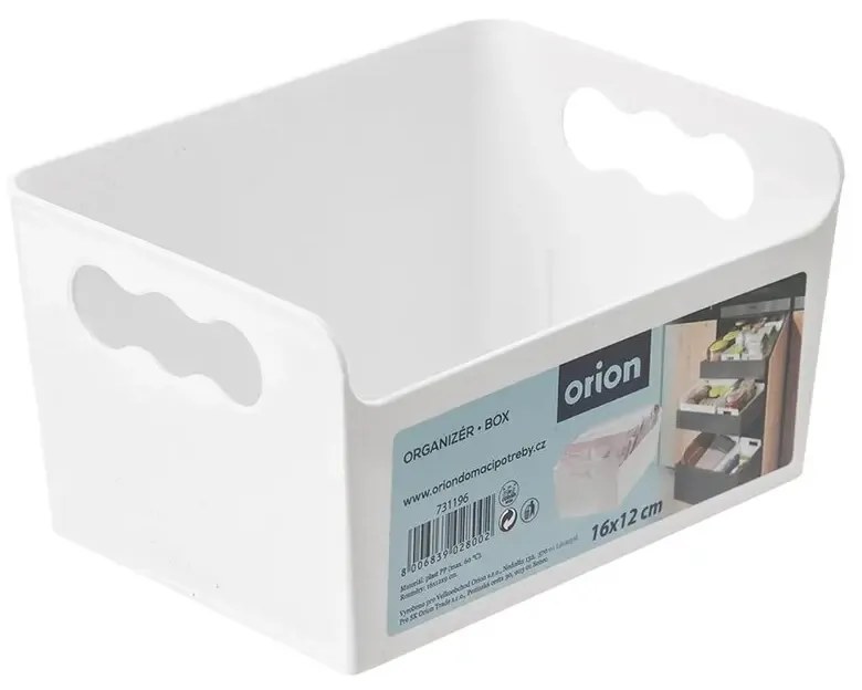 Orion UH košík organizér biela, 16 x 12 x 9 cm