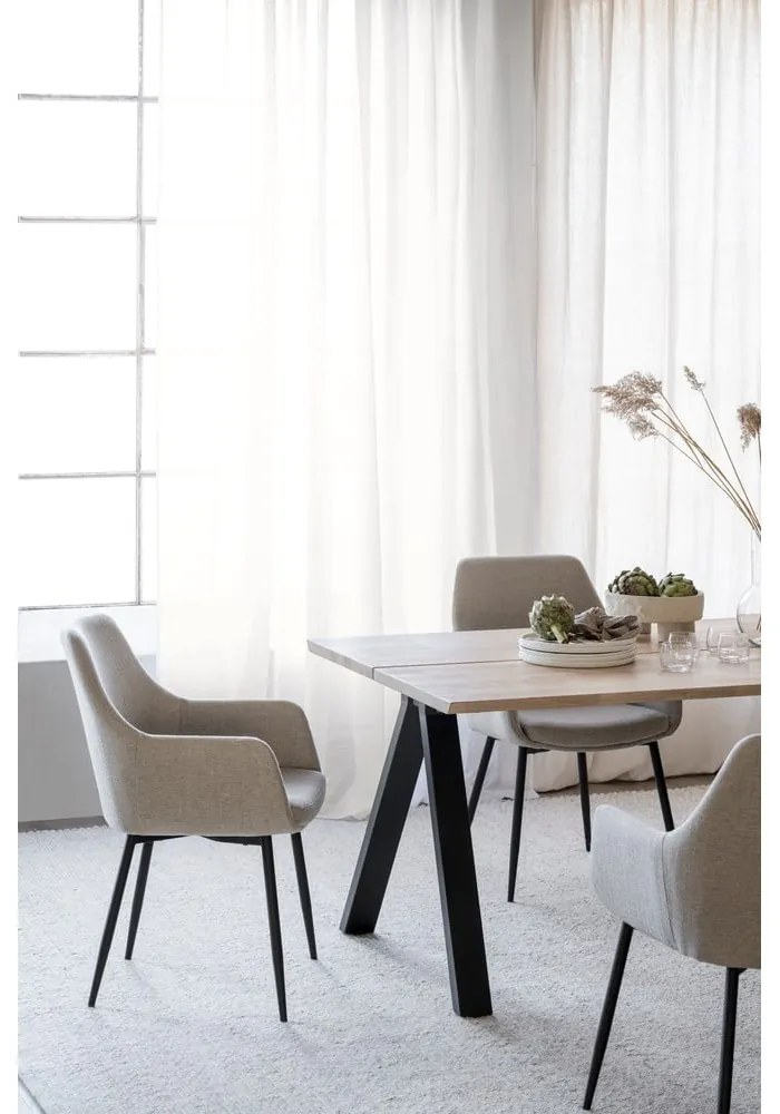 Rozkladací jedálenský stôl s doskou z dubového dreva 220x100 cm Carradale - Rowico