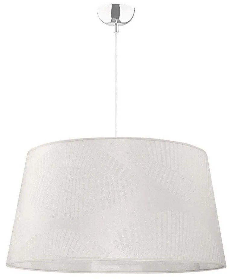 Duolla - Luster na lanku TENOR 1xE27/40W/230V pr. 60 cm biela/listy