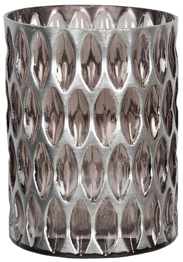 Sklenený svietnik na čajovú sviečku Sydnie - Ø 11*15 cm