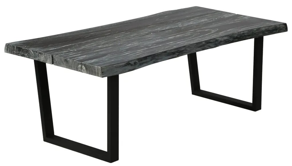 Konferenčný stolík z masívneho dreva mindi 102x56x41 cm sivý 245505