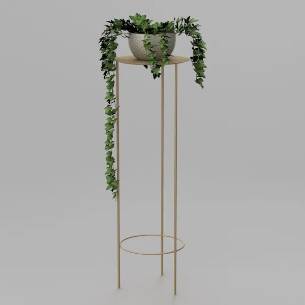 Stojan na kvety 100x32 cm zlatá