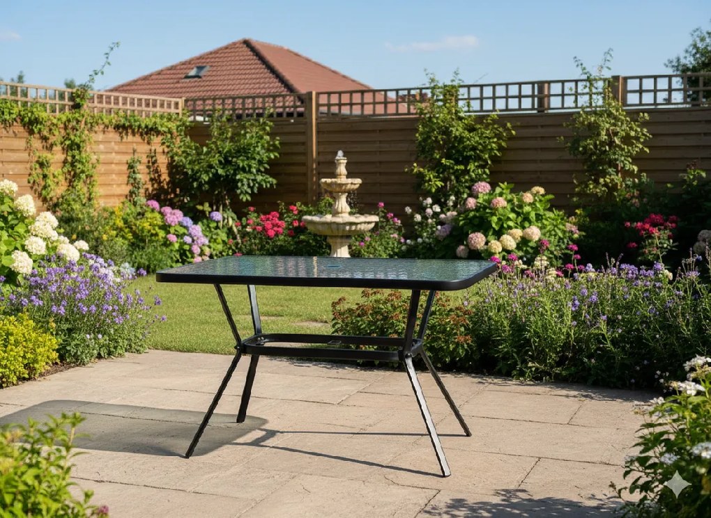 Garden Line PRAVOUHLÝ ZÁHRADNÝ STÔL 110 x 60 x 70 CM