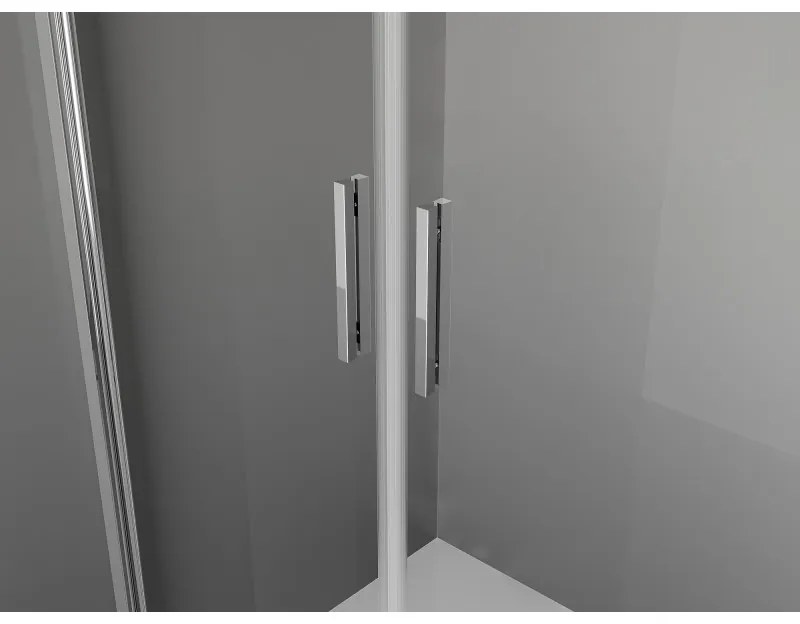 Mexen Exo, sprchovací kút s krídlovými dverami 70 x 80 cm, 6mm číre sklo, chrómový profil, 8182-070-080-01-00