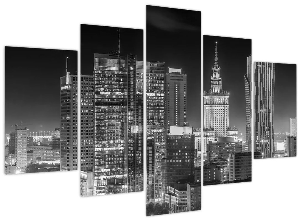 Obraz - Čiernobiely New York (150x105 cm)