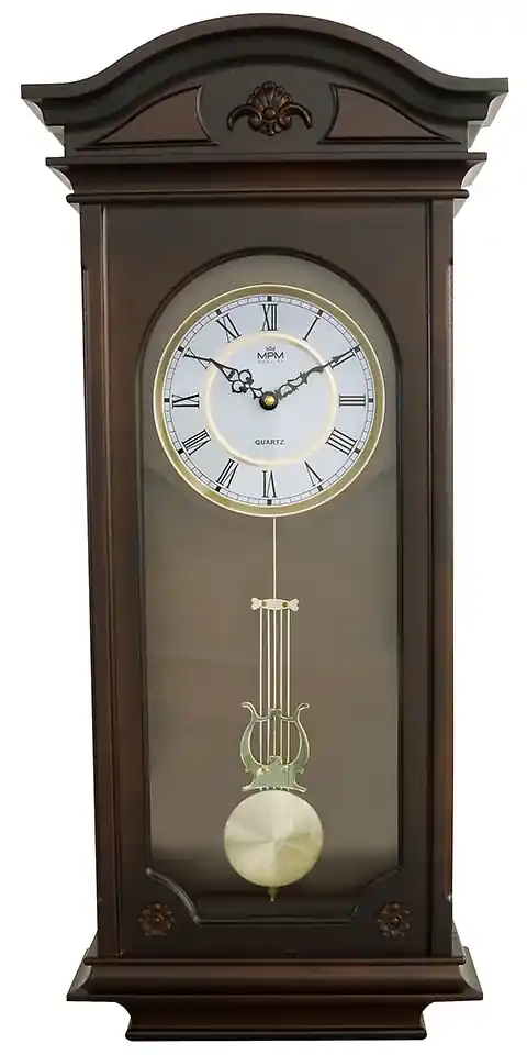 Drevené nástenné hodiny s kyvadlom MPM E05.3893.54, 72cm | BIANO