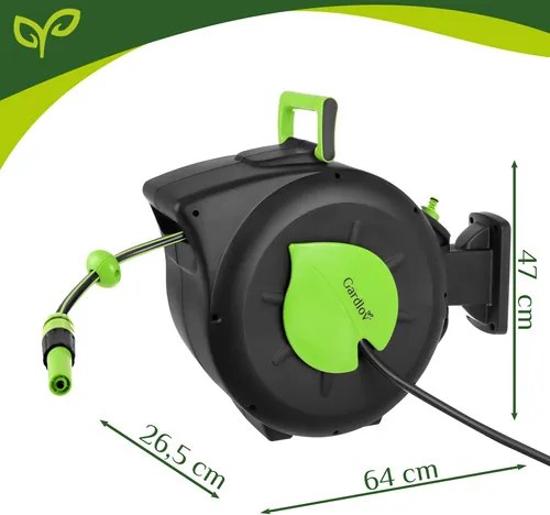 Automatický navijak záhradnej hadice – nástenný navijak s hadicou 30 m