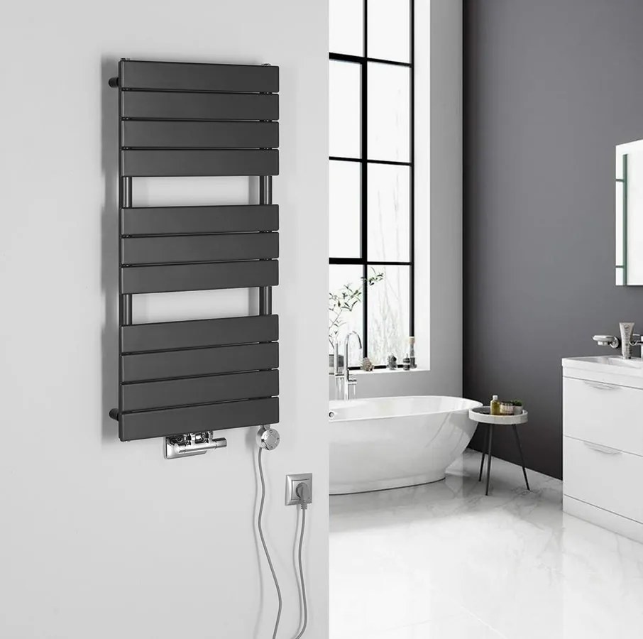 Aqualine Aqualine, BONDI vykurovacie teleso 450x934mm, antracit, DC405T
