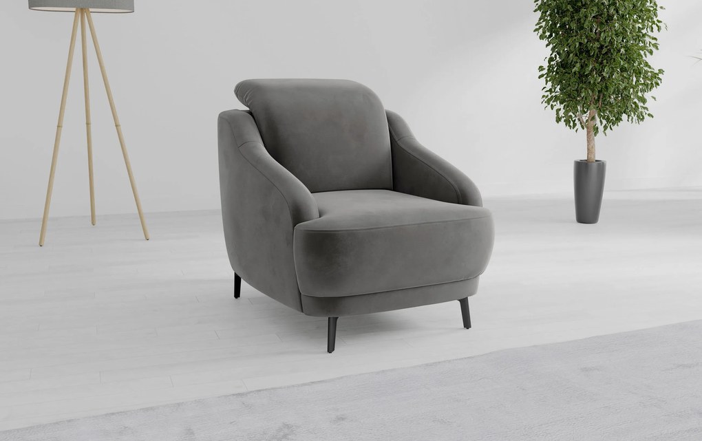 XXXLutz KRESLO, textil, sivá Sit & More - Online Only obývacie izby - 000144024184
