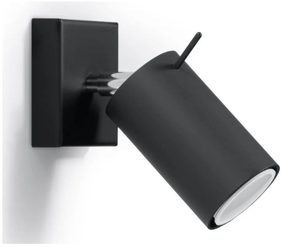 Čierne bodové svietidlo 8x10 cm Etna – Sollux