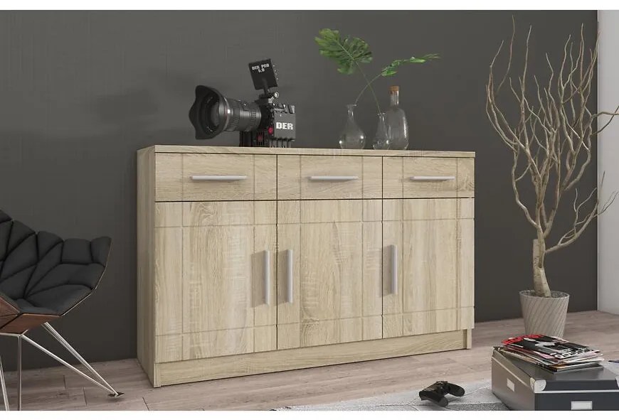 Komoda Paris 3F3S sonoma