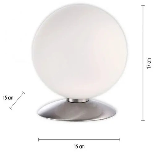 Paul Neuhaus 4013-55-LED Stmievateľná stolná lampa BUBBA 1xG9/3W/230V matný chróm