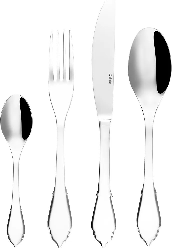 Príborový set 24 ks dezertný – 7th Generation Duke postriebrený - 119945