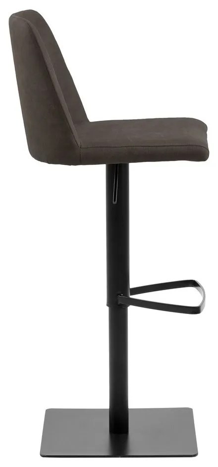 Antracitová barová stolička s nastaviteľnou výškou (výška sedadla 78,5 cm) Avanja – Actona