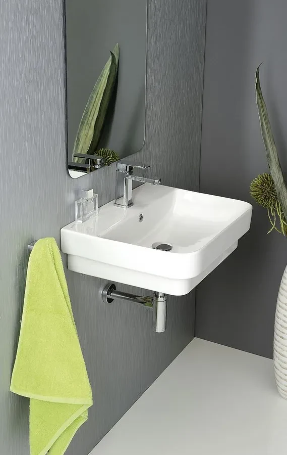 Isvea Isvea, SOTT AQUA umývadlo 57 cm, zápustné do dosky, 10SQ50057