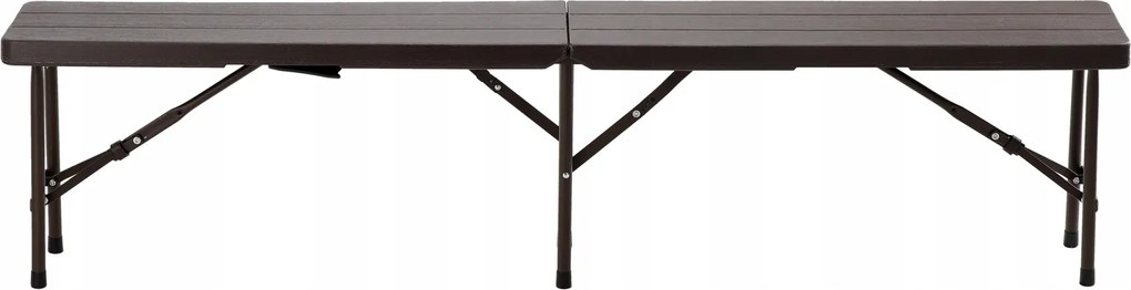 Garden Line SKLADACIA TURISTICKÁ LAVICA 180 x 25 x 43 CM HNEDÁ *0995