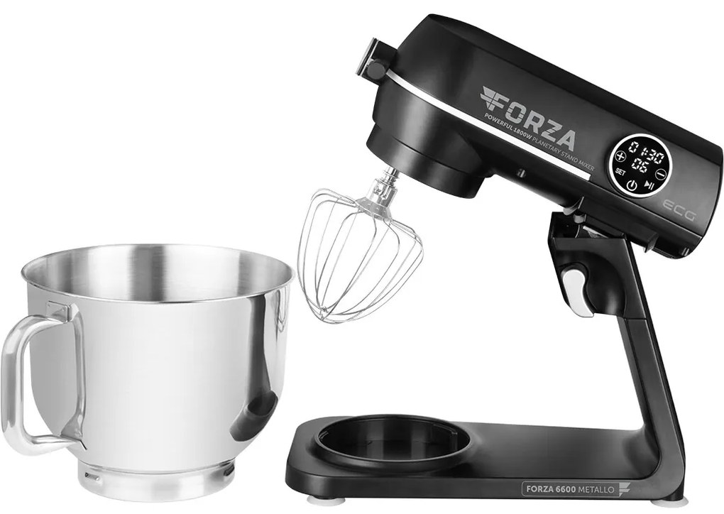 ECG Forza 6600 kuchynský robot Metallo Nero