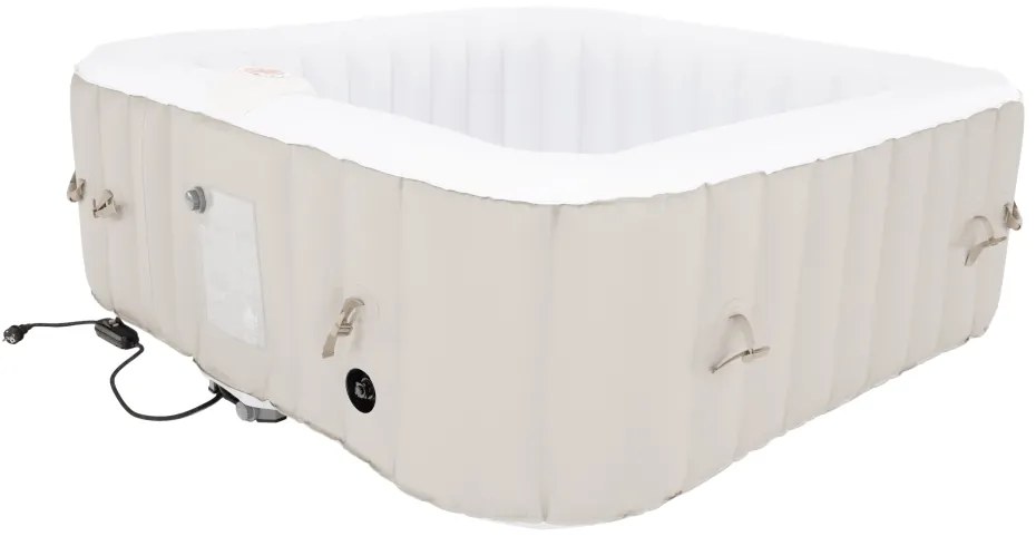 Nafukovacia vírivka (jacuzzi) Kamino New Typ 4 910 l - sivohnedá (taupe) / biela