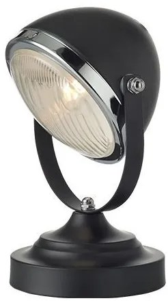 ACA DECOR Stolová lampička HARLEY, čierna