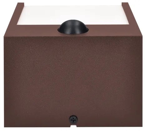 Brilagi-LED Vonkajšie nástenné svietidlo so senzorom TERNI LED/12W/230V hnedé IP44