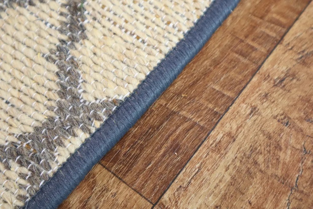 Mujkoberec Original, Ručne tkaný voňavý kusový koberec Vetiver 03, 120x170, béžová, exteriér