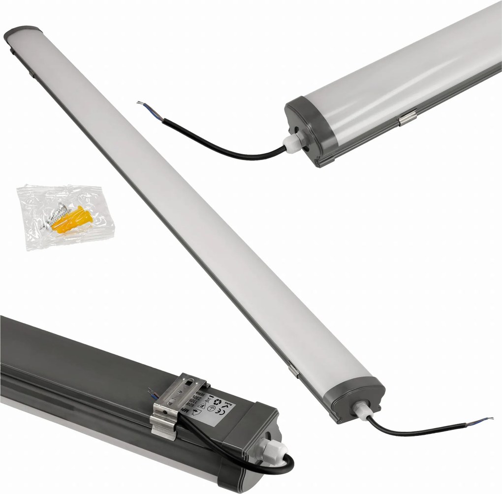 BERGE LED panel LEO čierny - 120cm - 50W - 230V - neutrálna biela