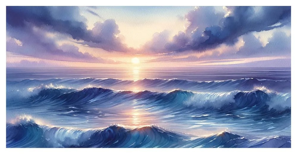Obraz trblietajúci sa morský horizont