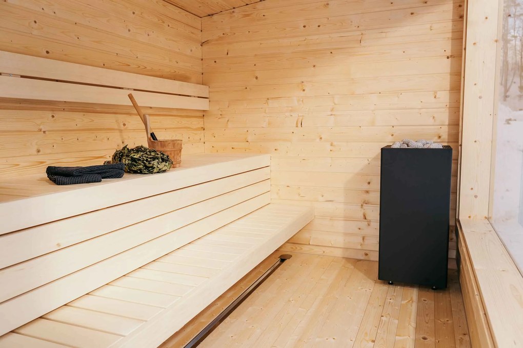 Saunová kamna CORE 9kW (nutno dokoupit ovládací panel s WIFI) - ČERNÉ