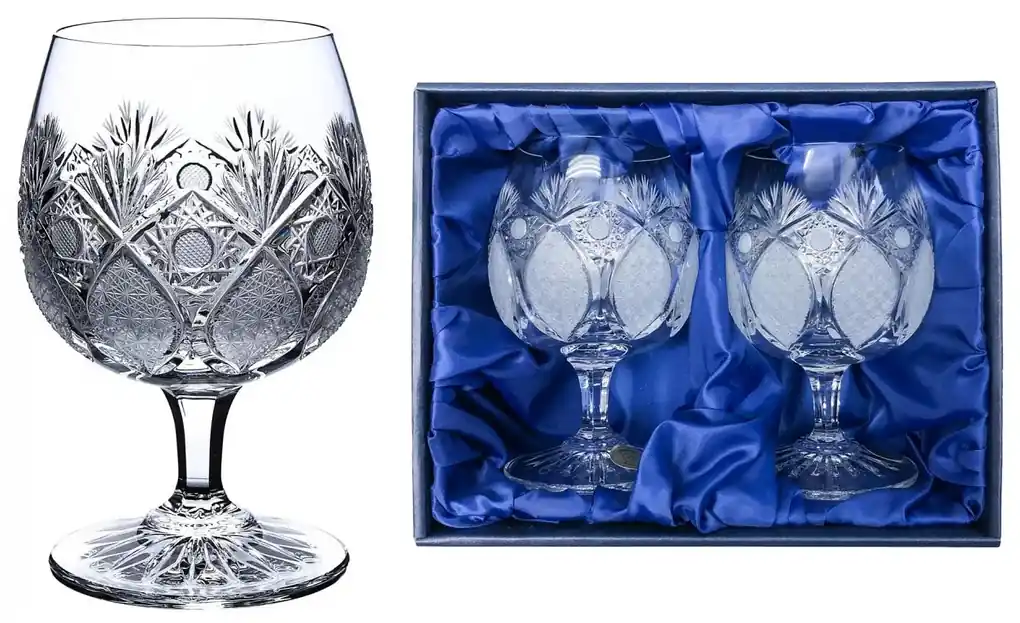 Onte Crystal Bohemia Crystal ručne brúsené poháre na brandy a koňak  Exclusive 280 ml 2KS | BIANO