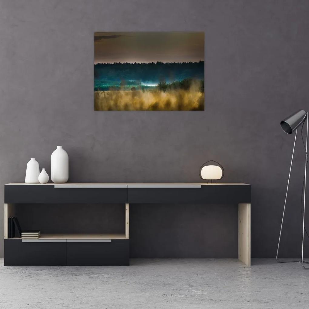 Sklenený obraz - Horská krajina (70x50 cm)