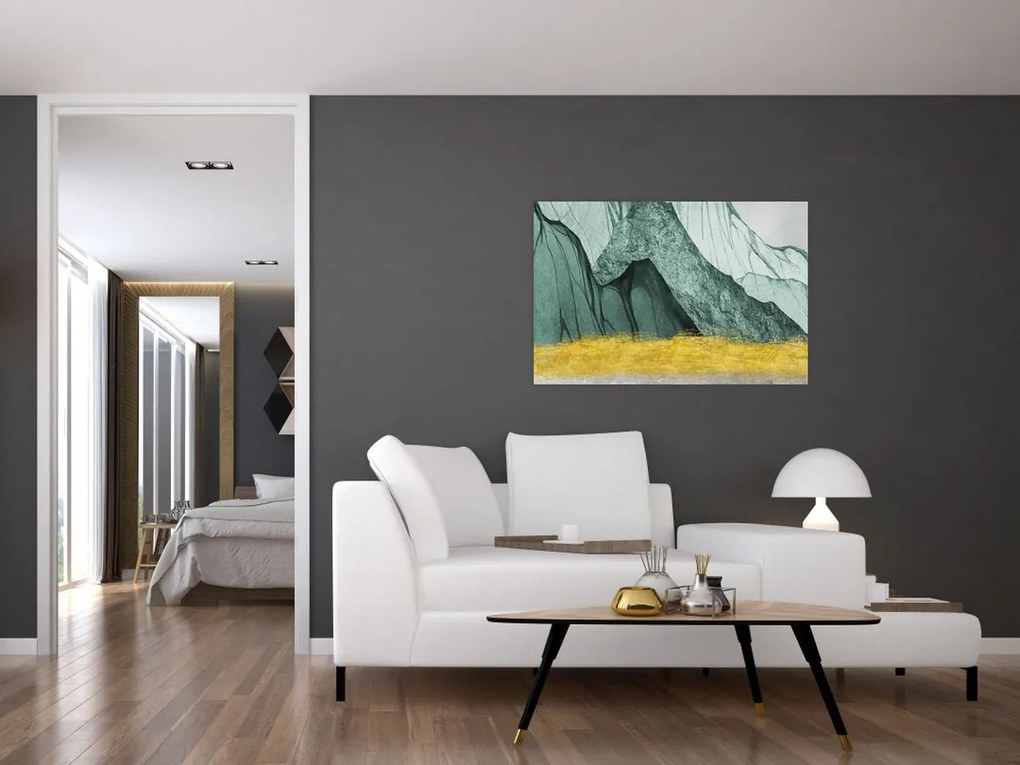 Obraz - Smaragdové hory N⁰2 (90x60 cm)