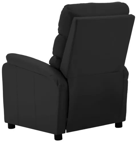 vidaXL Sklápacie kreslo čierne umelá koža-