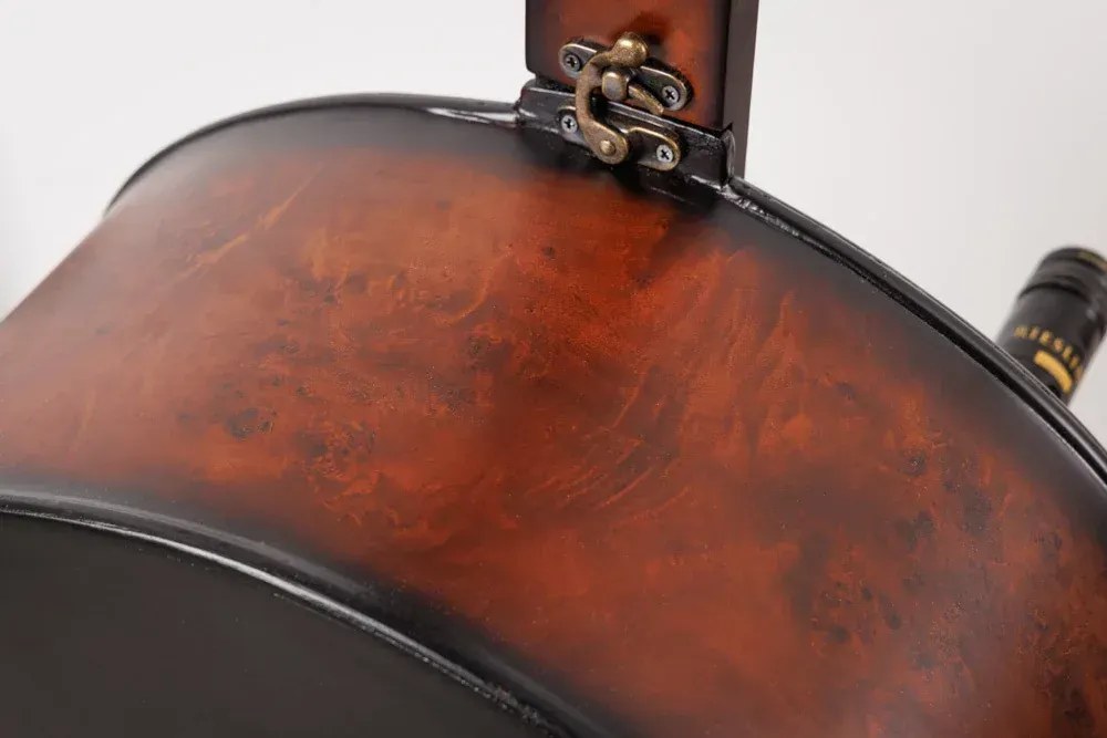 Invicta Interior - Extravagantný stojan na víno CELLO 133 cm hnedý, borovica