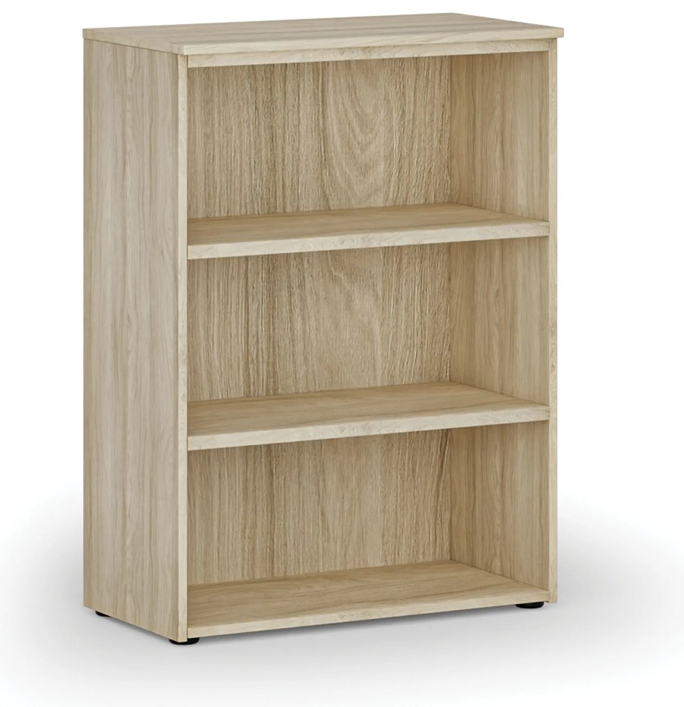 Kancelársky regál PRIMO WOOD, 800 x 420 x 1087 mm, dub prírodný