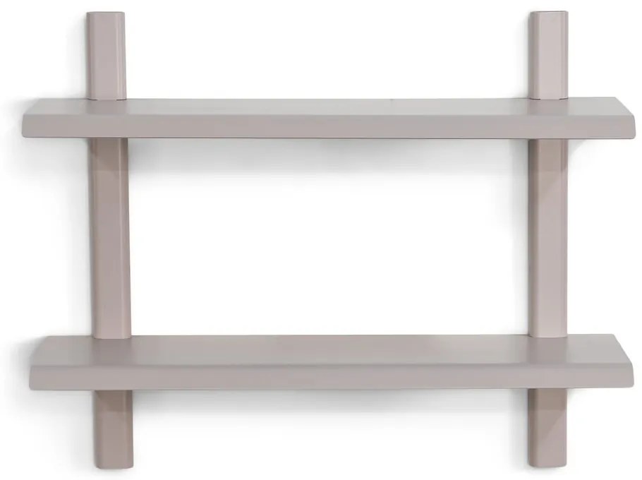 Taupe poschodová kovová polica 60 cm Hola – Spinder Design